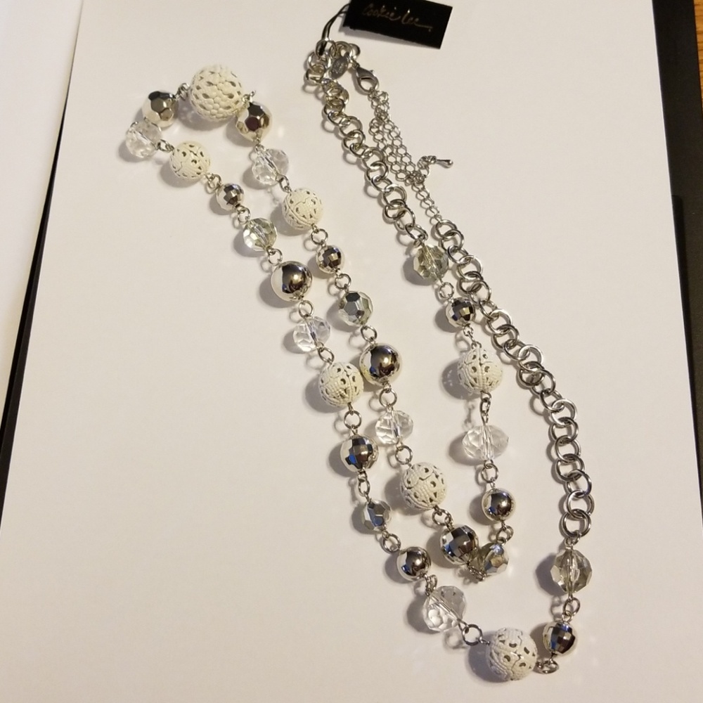 Cookie Lee 18" - 22" Genuine Crystal Necklace